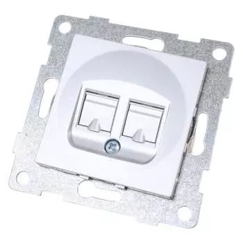 Двойной механизм телефонной розетки GUSI Electric Ugra С11Т2-004