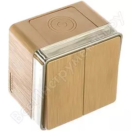 Влагозащищенный двухклавишный выключатель WERKEL W5020210 a051045