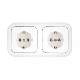Двухместная розетка BYLECTRICA ГАРМОНИЯ РС16-349