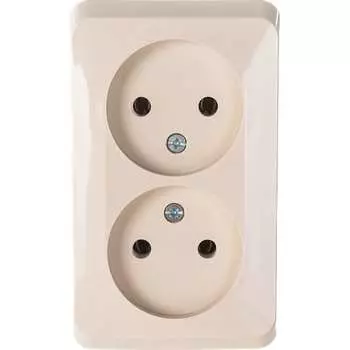 Двухместная розетка Systeme Electric Этюд PA16-005K