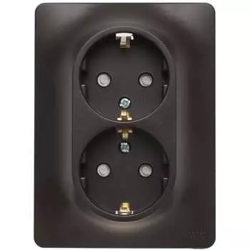 Двухместная розетка Systeme Electric GLOSSA GSL000826