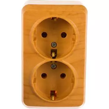 Двухместная розетка Smartbuy Юпитер SBE-03lw-16-S2-Z
