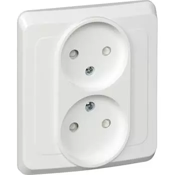 Двухместная розетка Systeme Electric Этюд PC16-006B