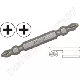 Двухсторонний бит для шуруповерта aist phillips ph.2xph.2 1/4" 10 шт. 1186522pp10 00-00004651