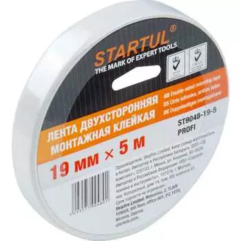 Двухсторонняя монтажная клейкая лента STARTUL Profi ST9048-19-5