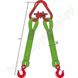 Двухветвевой текстильный строп КантаПлюс