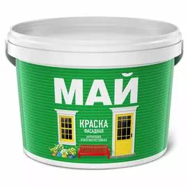 Фасадная краска май белая, ведро 2,5 кг о02999
