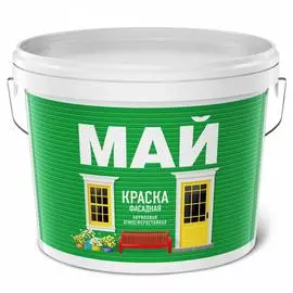 Фасадная краска май белая, ведро 6 кг о03000