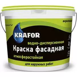 Фасадная водно-дисперсная краска KRAFOR