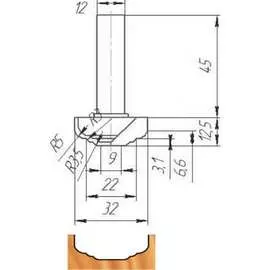 Фреза МебельДрев ФК 0962 4627198886382