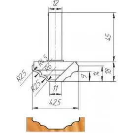 Фреза МебельДрев ФК 0842 4627198886627