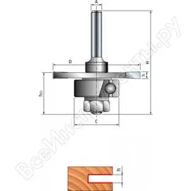 Пазовая трехлучевая фреза FREUD PRO 63-11306