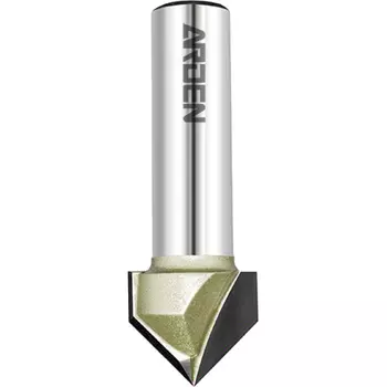 Фреза пазовая v-образная 90 градусов (12.7х12.7x64 мм; s=6 мм) arden 200622