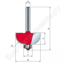 Полукруглая выпуклая фреза FREUD PRO 30-10408