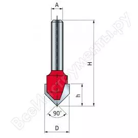 Желобковая V-образная фреза FREUD PRO 20-91408
