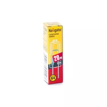 Галогенная лампа Navigator 94 210 JC 20W clear G4 12V 2000h 4607136942103 128318