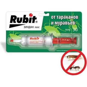 Гель от тараканов и муравьев RUBIT