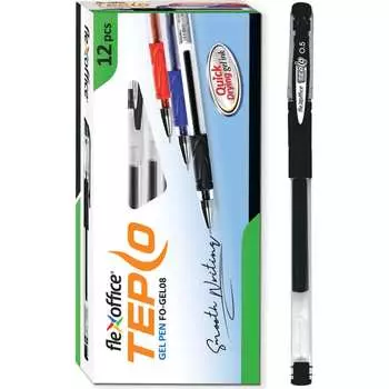 Гелевая ручка Flexoffice tepco FO-GEL08 BLACK