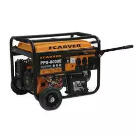 Бензиновый генератор CARVER PPG- 8000Е LT-190F 01.020.00006