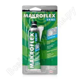 Герметик makroflex sx101, санитарный силиконовый белый 85 мл б0026311