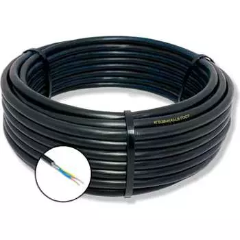Гибкий кабель ПРОВОДНИК кгвэвнг(a)-ls 2x1 мм2, 1м OZ110162L1