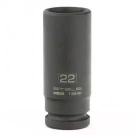 Головка ударная удлиненная шестигранная, 22 мм, 1/2", crmo stels 13948