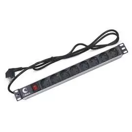Горизонтальный блок розеток Cabeus PDU-8P-2EU