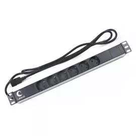 Горизонтальный блок розеток Cabeus PDU-6P-2IEC
