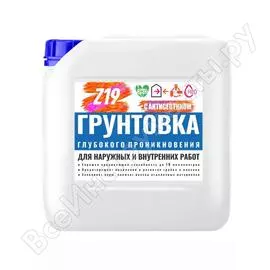 Грунтовка глубокого проникновения для наружных и внутренних работ Z19