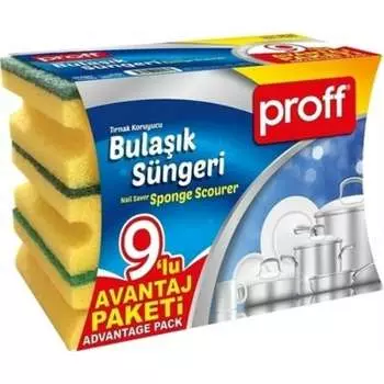 Губка для мытья посуды PROFF PLASTIK