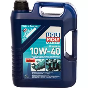 HC-синтетическое моторное масло 4T для лодок LIQUI MOLY Marine 4T Motor Oil 10W-40 5л 25013