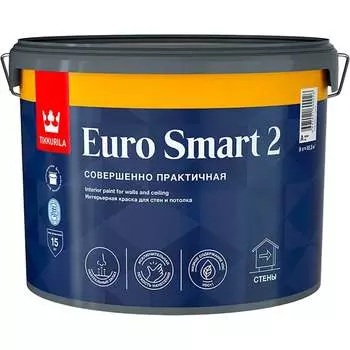 Интерьерная краска для стен и потолка Tikkurila EURO SMART 2 700001104