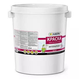 Интерьерная краска лакра белая, 40 кг 90001156156