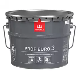 Интерьерная моющаяся краска Tikkurila PROF EURO 3 700009632
