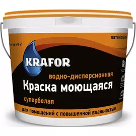 Интерьерная водно-дисперсная латексная краска KRAFOR 41836