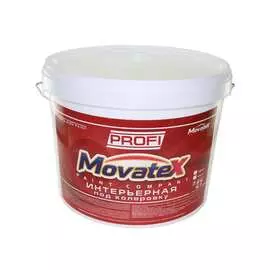 Интерьерная водоэмульсионная краска под колеровку в яркие цвета Movatex