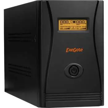 Источник бесперебойного питания ExeGate SpecialPro Smart LLB-1000.LCD.AVR.EURO.RJ.USB 212519