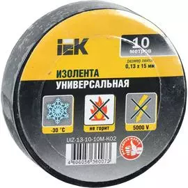 Изолента IEK UIZ-13-10-10M-K02