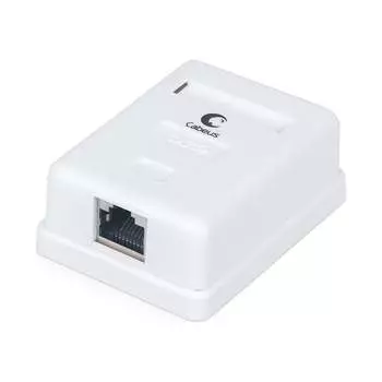 Экранированная одинарная внешняя компьютерная розетка Cabeus WS-8P8C-Cat.5e-SH-1