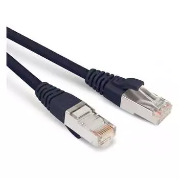 Экранированный патч-корд Hyperline PC-LPM-STP-RJ45-RJ45-C5e-0.5M-LSZH-BK 230085