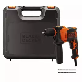 Электронная ударная дрель black&amp;decker omega beh550k-qs