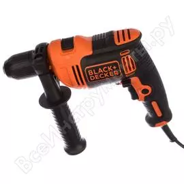Электронная ударная дрель black&amp;decker omega beh710