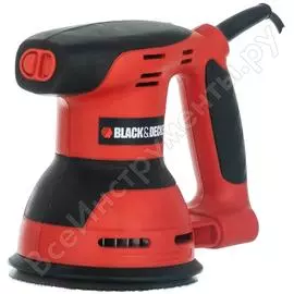 Эксцентриковая шлифовальная машинка black+decker ka 198