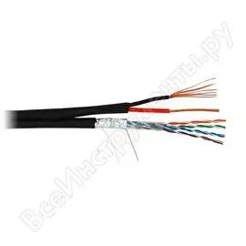 Кабель NETLAN EC-UF004-5E-PC150-PE-BK