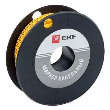Кабельный маркер EKF ЕС-3 PROxima plc-KM-6-C