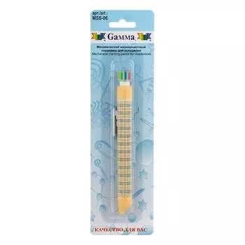 Карандаш Gamma MSS-06 маркировочный, механический, 6 цветных грифелей 247791
