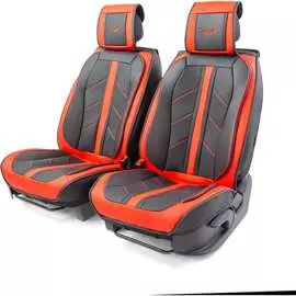 Каркасные накидки на передние сиденья CarPerformance CUS-3012 BK/RD