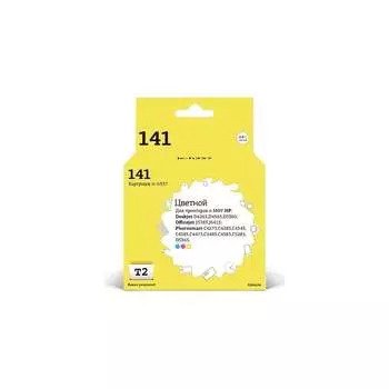 Картридж для HP Deskjet D4263 D5360 Officejet J5783 J6413 Photosmart C4273 T2 №141 IC-H337