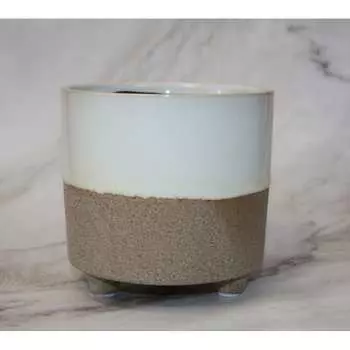 Кашпо SCHEURICH Kbel Piaff sandy white 63319