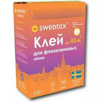 Клей сухой для обоев на флизелиновой основе Swedtex ФЛИЗЕЛИН PF-033